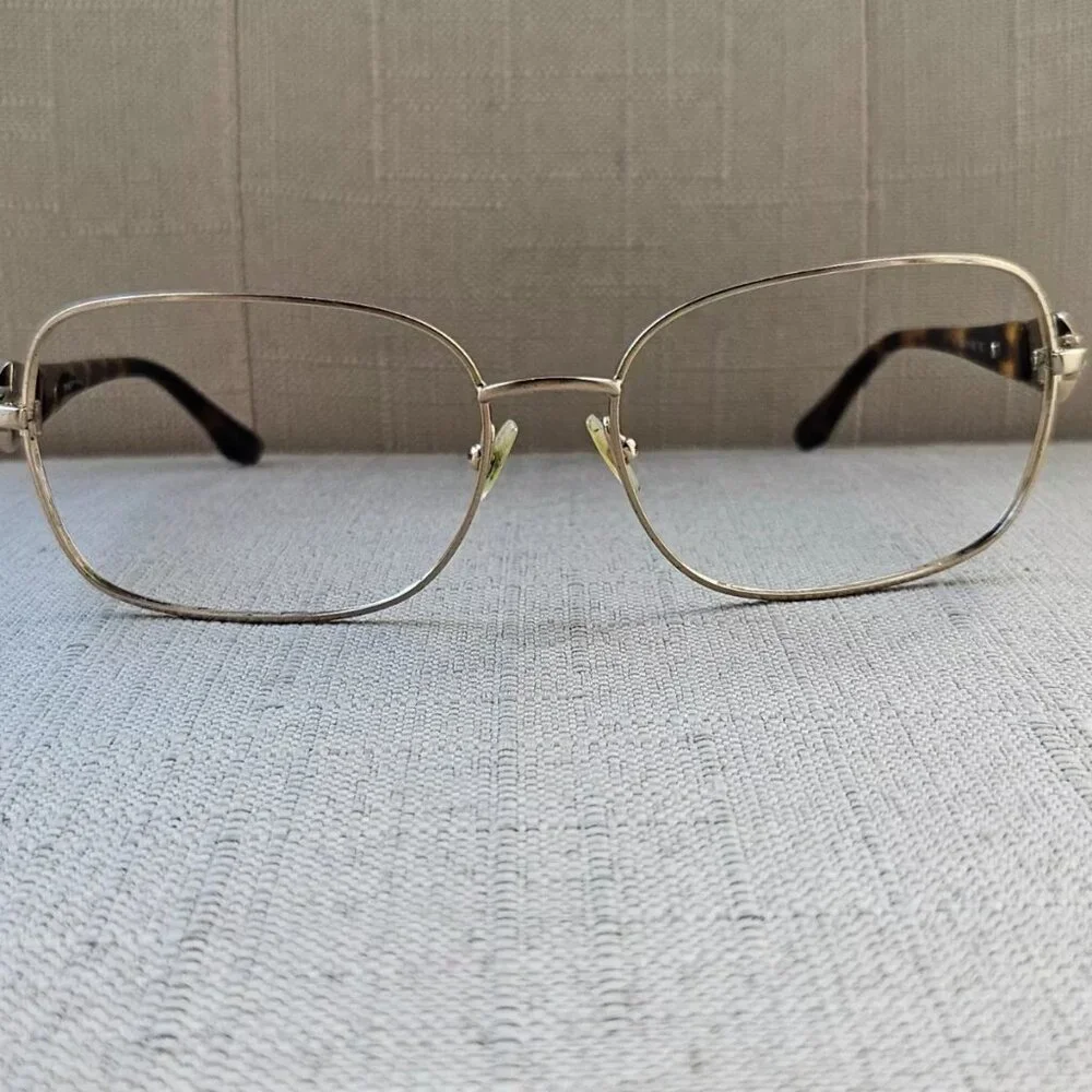 Dana Buchman Women Eyeglasses Frame MIRAMAR Glasses Gold Tone Brown Tortoise - Picture 2 of 11
